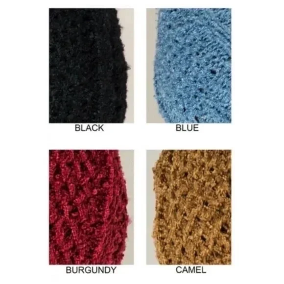 Burgundy Soft Knit Textured Pompom Winter Beanie - Picture 3 of 3